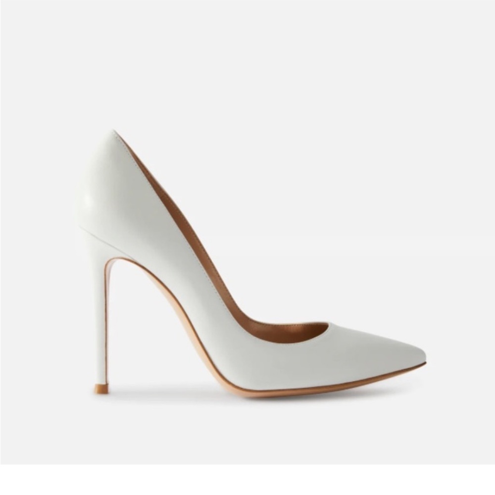 New Stuart Weitzman White Power Pumps Heels - Picture 3 of 8